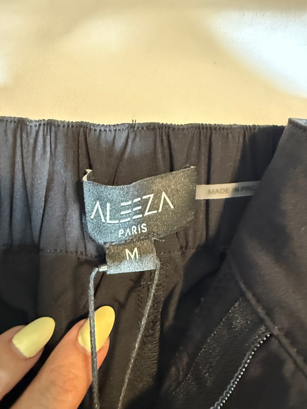 ❌❌SOLD Aleeza Paris M Black Pull-On Pants NWT these fit very small for M - Picture 5 of 7